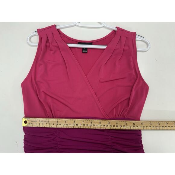 Fashion Bug Womens Dress Size Small Pink Black Sleeveless - Picture 9 of 11